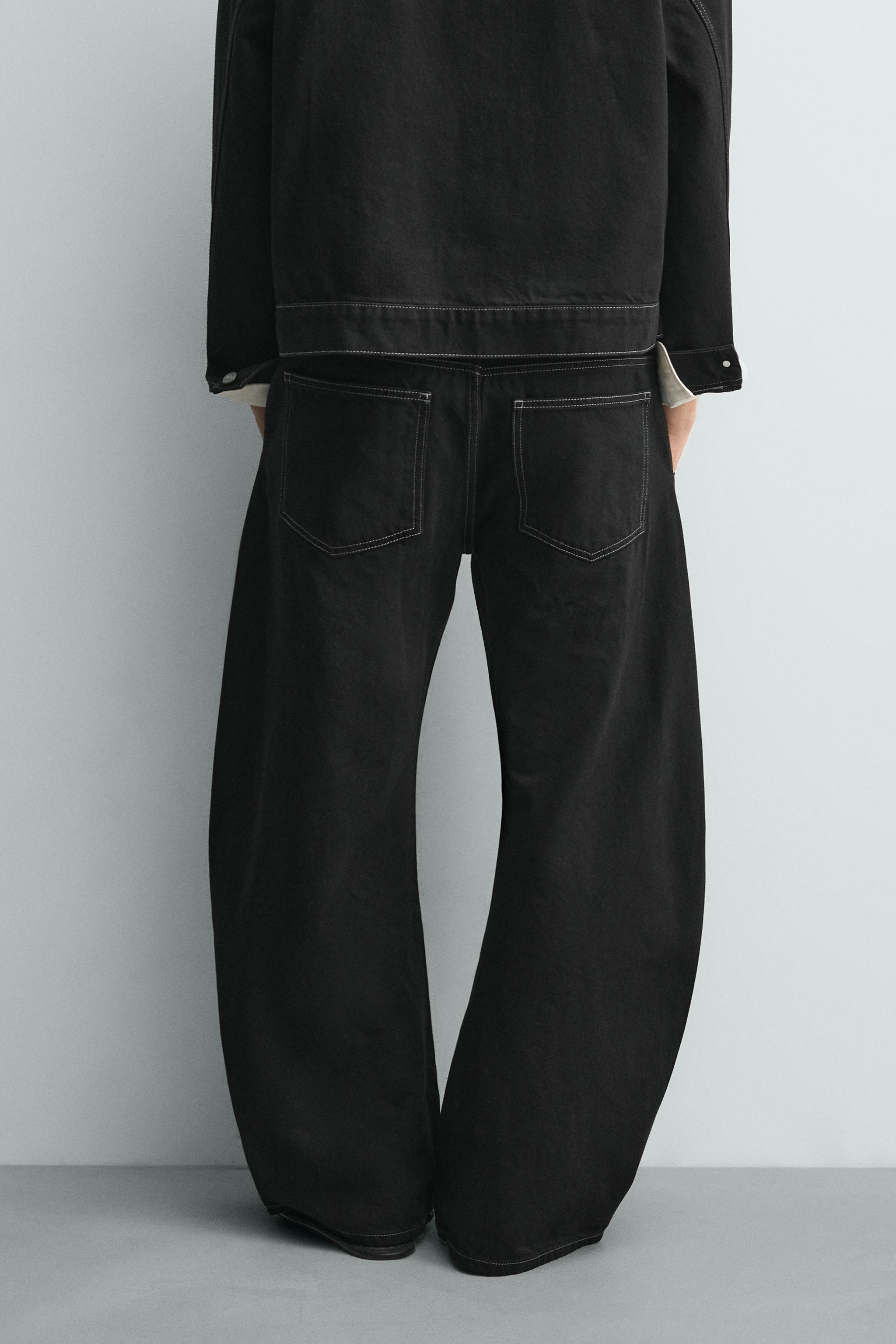 BARREL FIT PANTS WITH FIREMAN CLASP